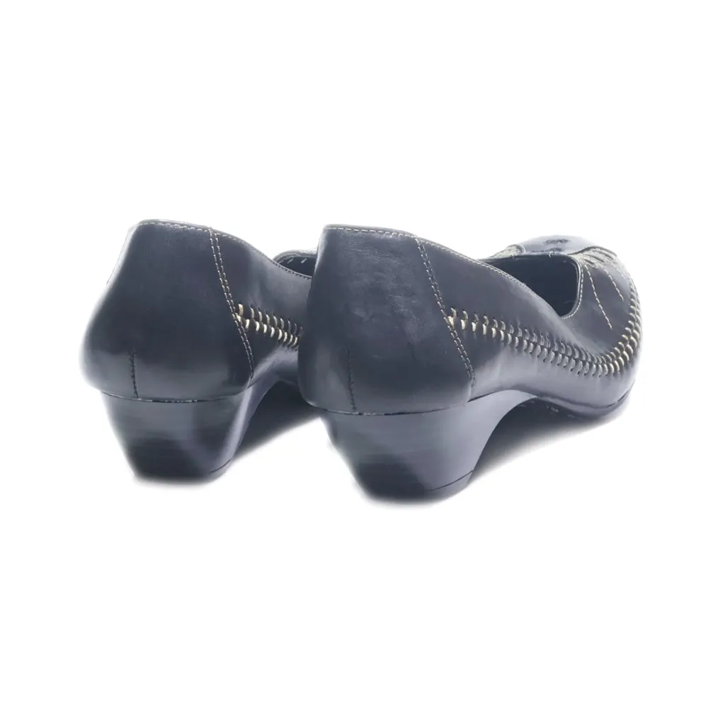Bass Ballerinas Leather Black Colour For Women