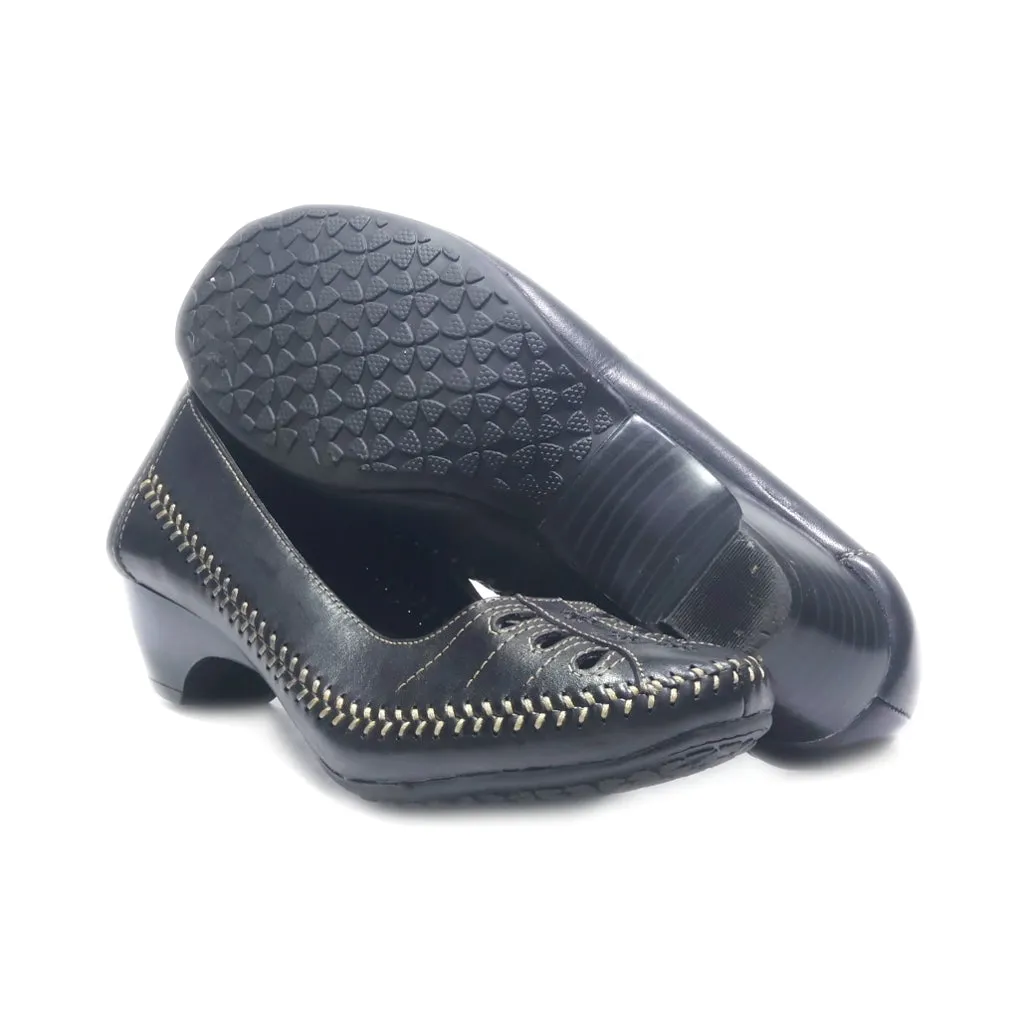 Bass Ballerinas Leather Black Colour For Women