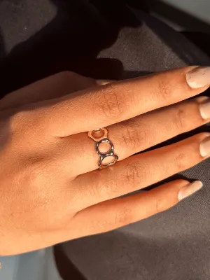 Gold Block Ring