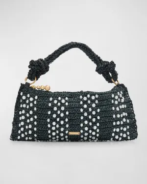 Hera Nano Pearly Raffia Shoulder Bag