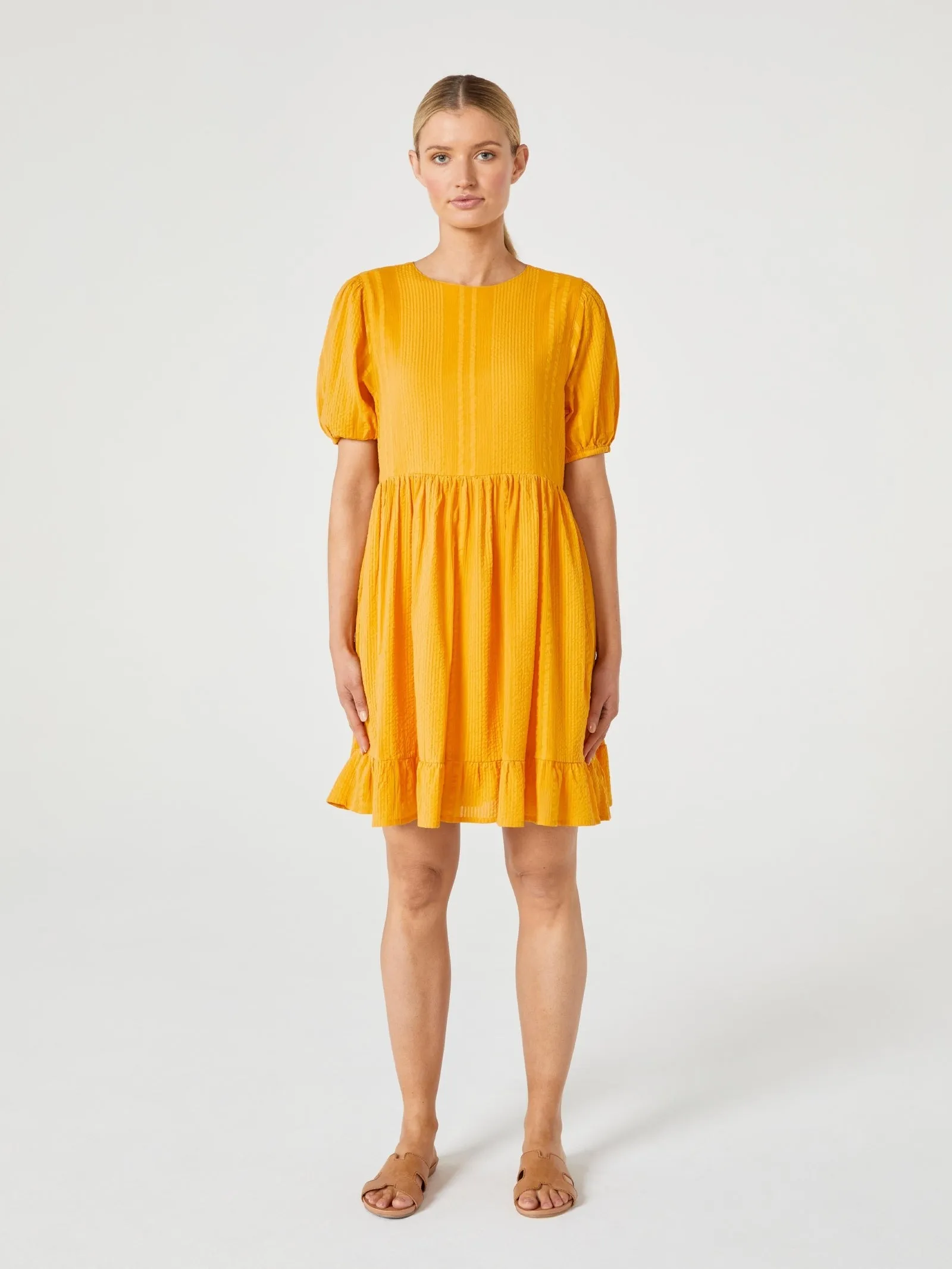 JEANSWEST - Textured cotton dress - Marigold! 12
