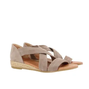 NAYARA SOFT SUEDE GREIGE MOKKASANDAALIT