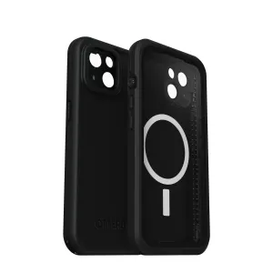 Otterbox - Free iPhone 14 Outdoor Case Sleeve with MagSafe   Display Protective Glass (77-90202) - Black