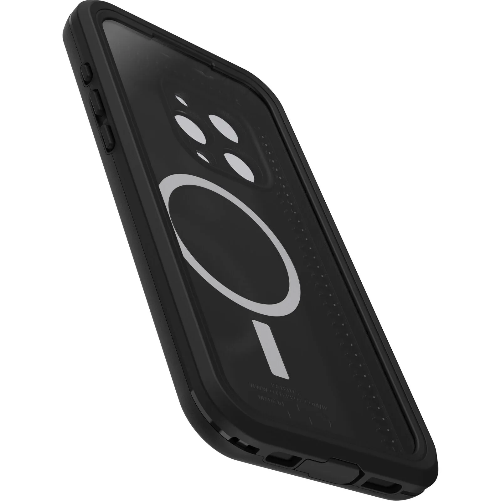 Otterbox - Free iPhone 15 Pro Max Outdoor Case Sleeve with MagSafe   Display Protective Glass (77-93429) - Black