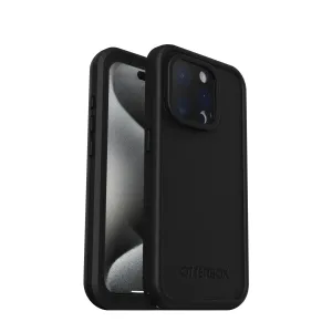 Otterbox - Free iPhone 15 Pro Max Outdoor Case Sleeve with MagSafe   Display Protective Glass (77-93429) - Black